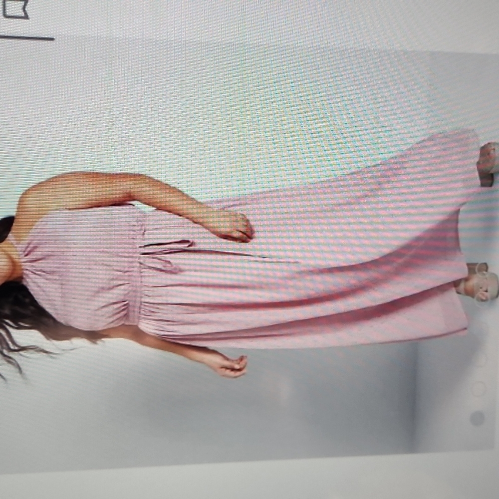 New boho halter blush pink msxi dress